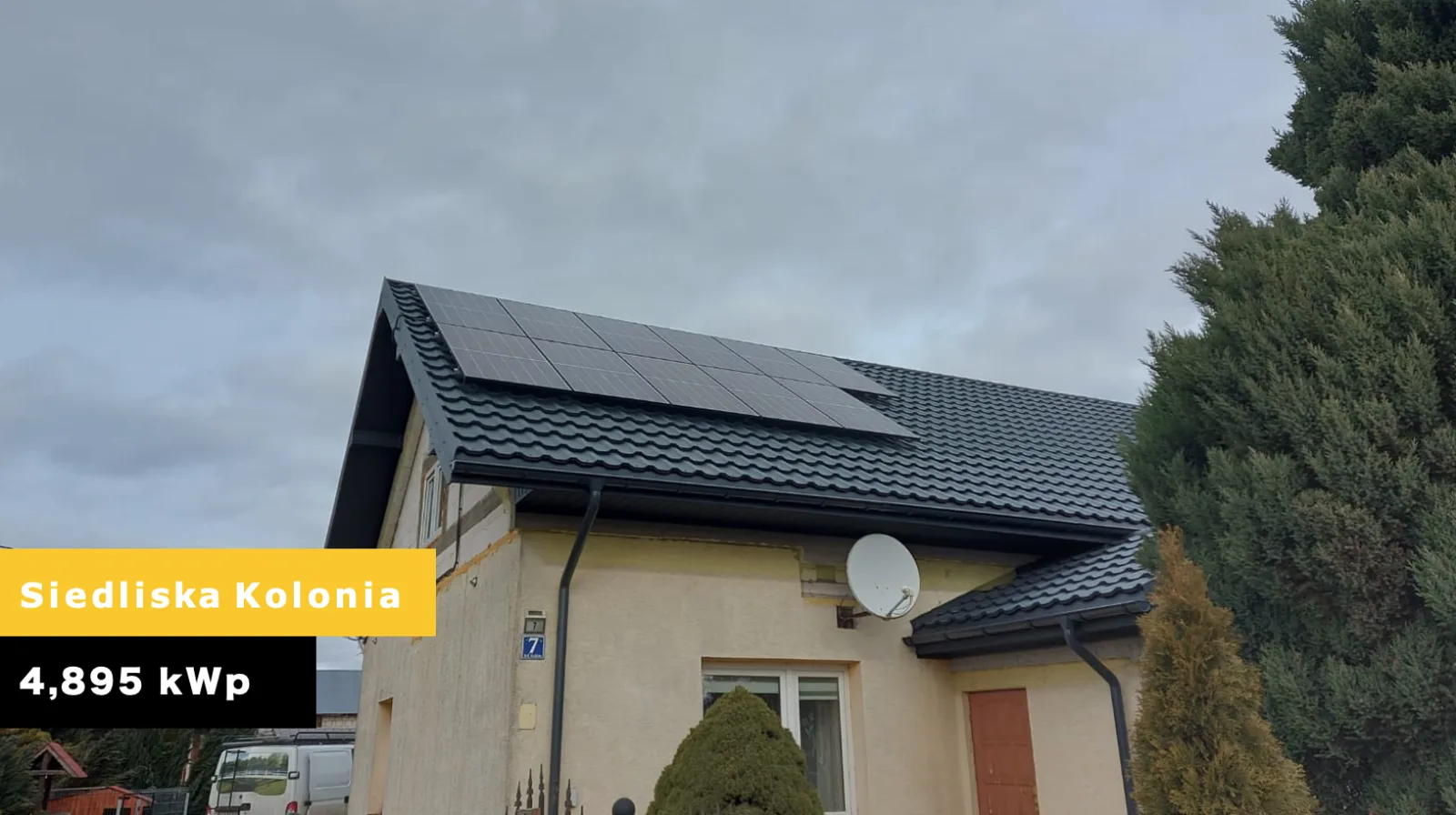 Instalacja fotowoltaiczna w miejscowości Siedliska Kolonia