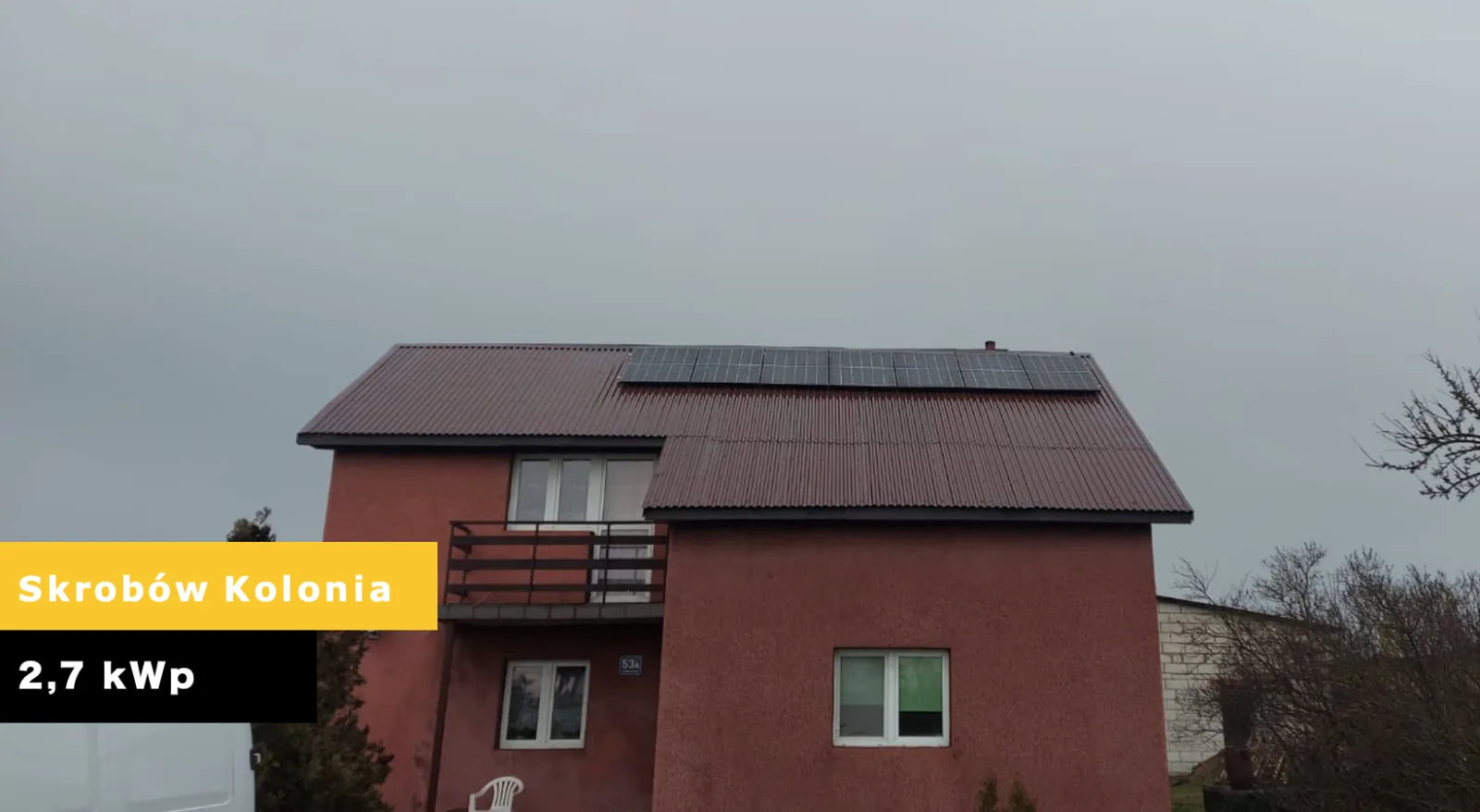 Instalacja fotowoltaiczna w miejscowości Skrobów Kolonia