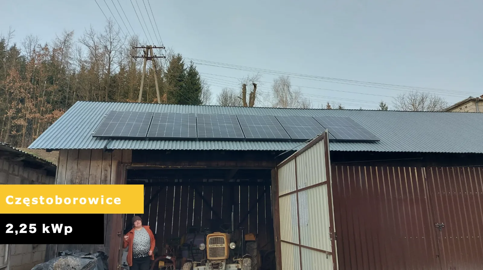 Instalacja fotowoltaiczna w miejscowości Częstoborowice